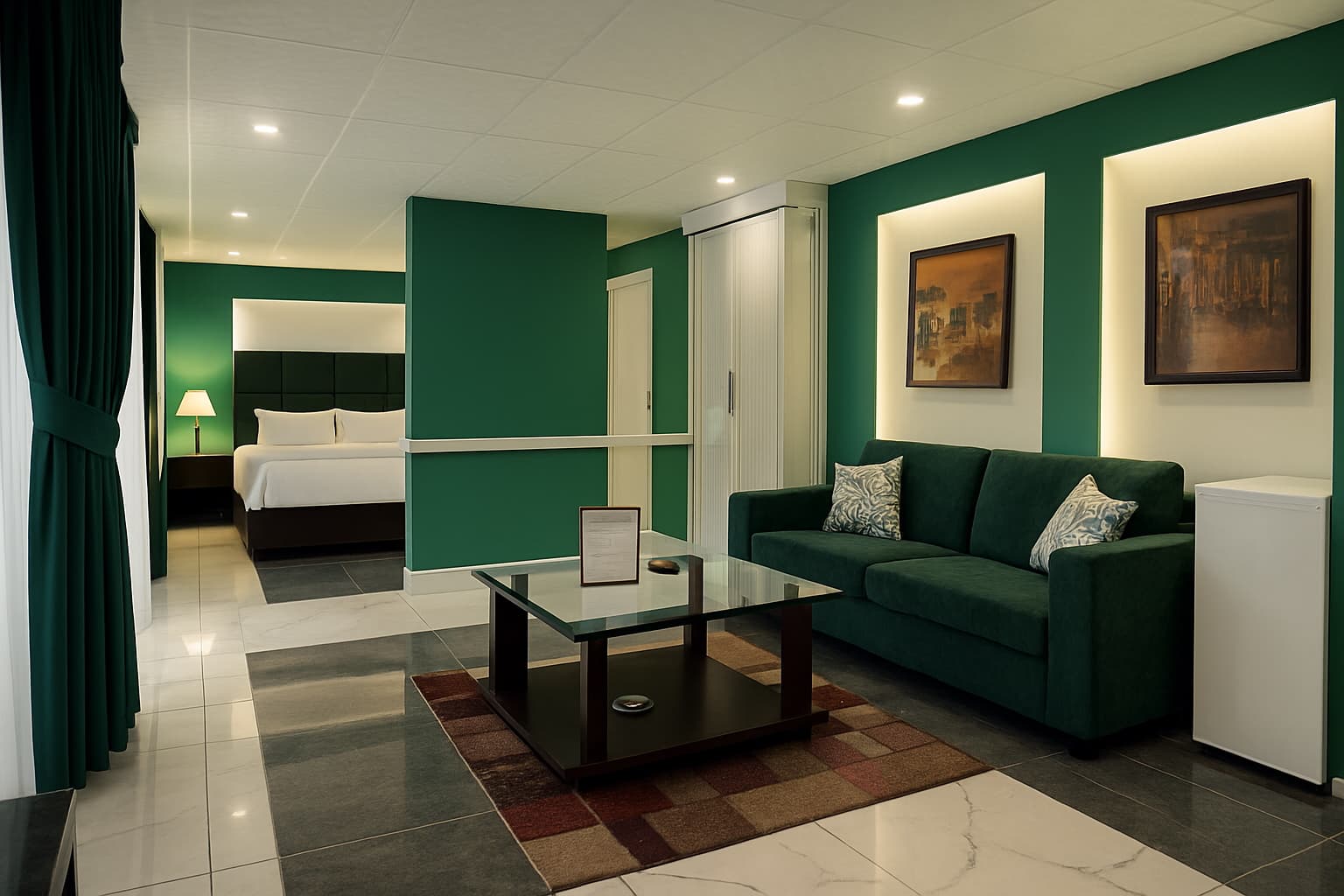 Belmont Suite — premium bedding and Kunhar River view in Naran hotel